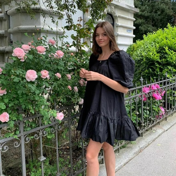 H&M Conscious Puff-Sleeved Cotton Dress - Picture 7 of 14